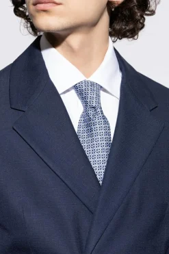 FERRAGAMO NAVY BLUE Silk tie