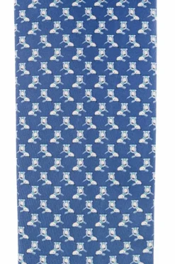 FERRAGAMO NAVY BLUE Silk tie