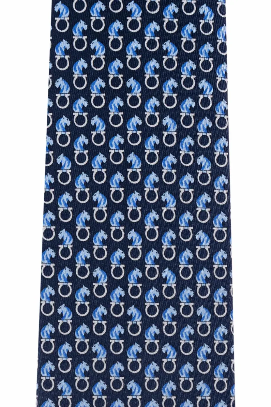 FERRAGAMO NAVY BLUE Silk tie