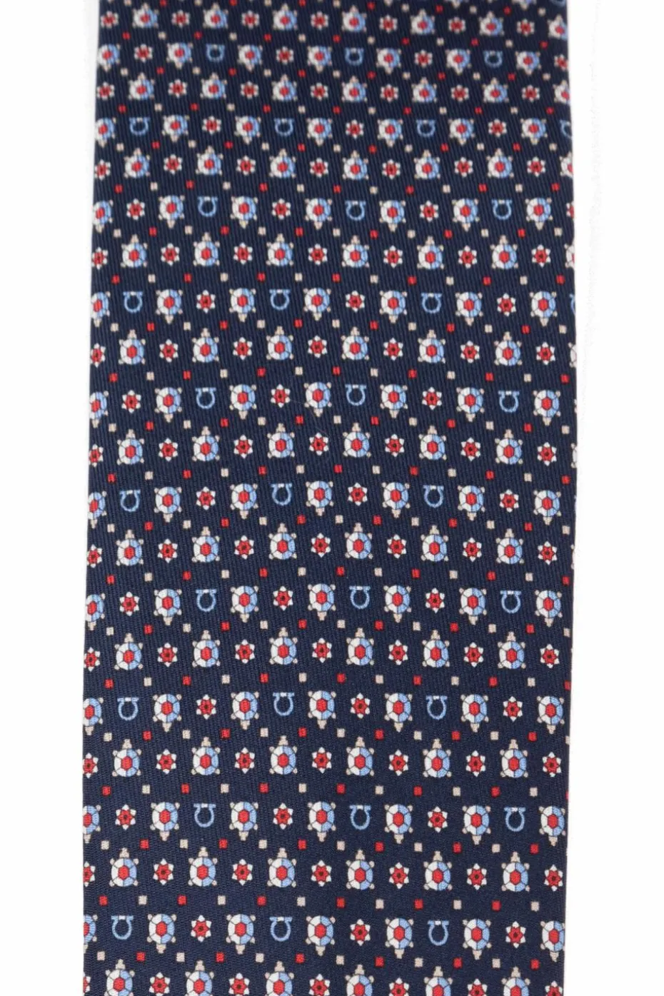 FERRAGAMO NAVY BLUE Silk tie