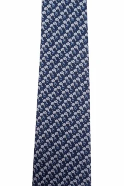 FERRAGAMO NAVY BLUE Silk tie