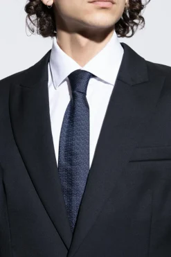 FERRAGAMO NAVY BLUE Silk tie