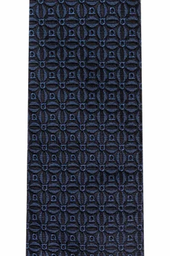 FERRAGAMO NAVY BLUE Silk tie
