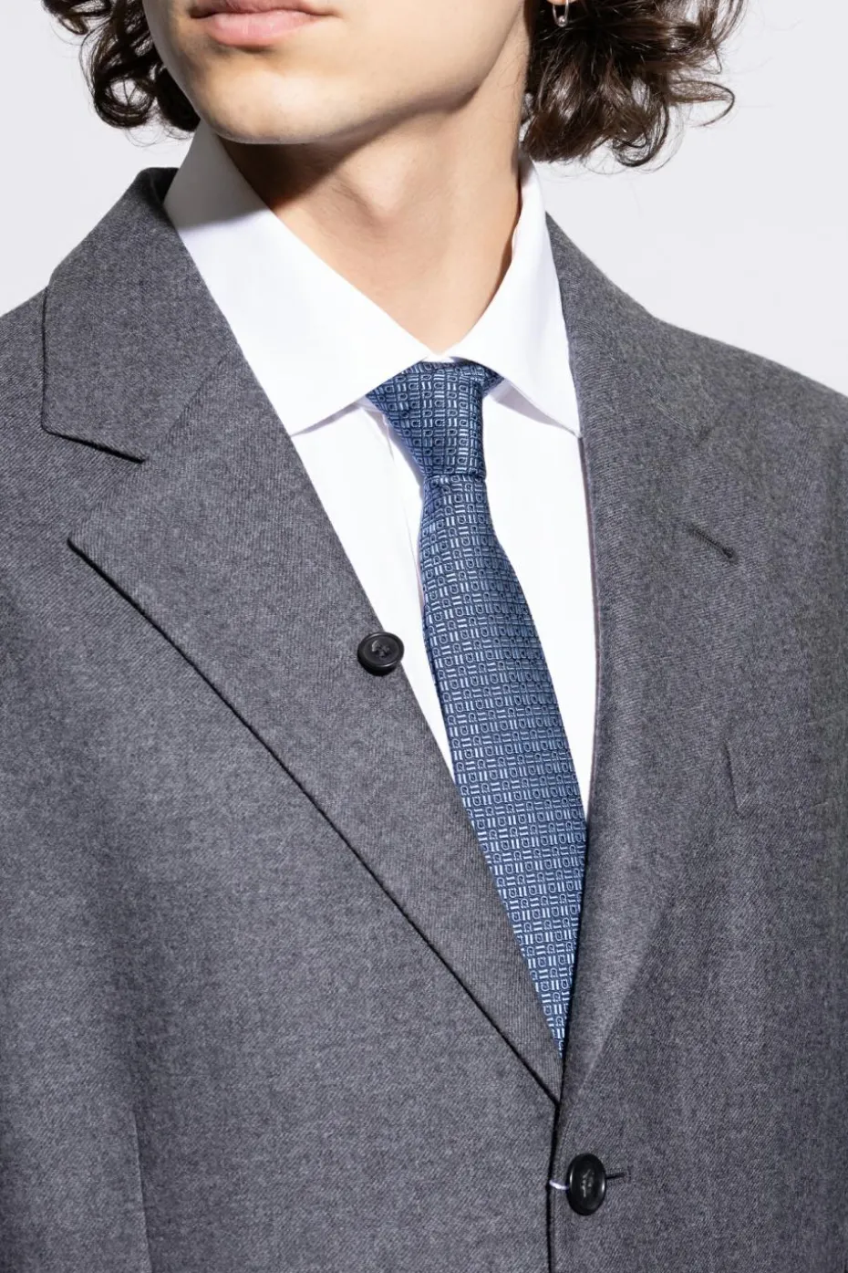FERRAGAMO NAVY BLUE Silk tie