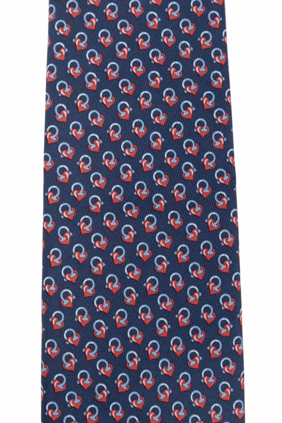 FERRAGAMO NAVY BLUE Silk tie