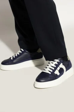 FERRAGAMO NAVY BLUE Sneakers Cassina