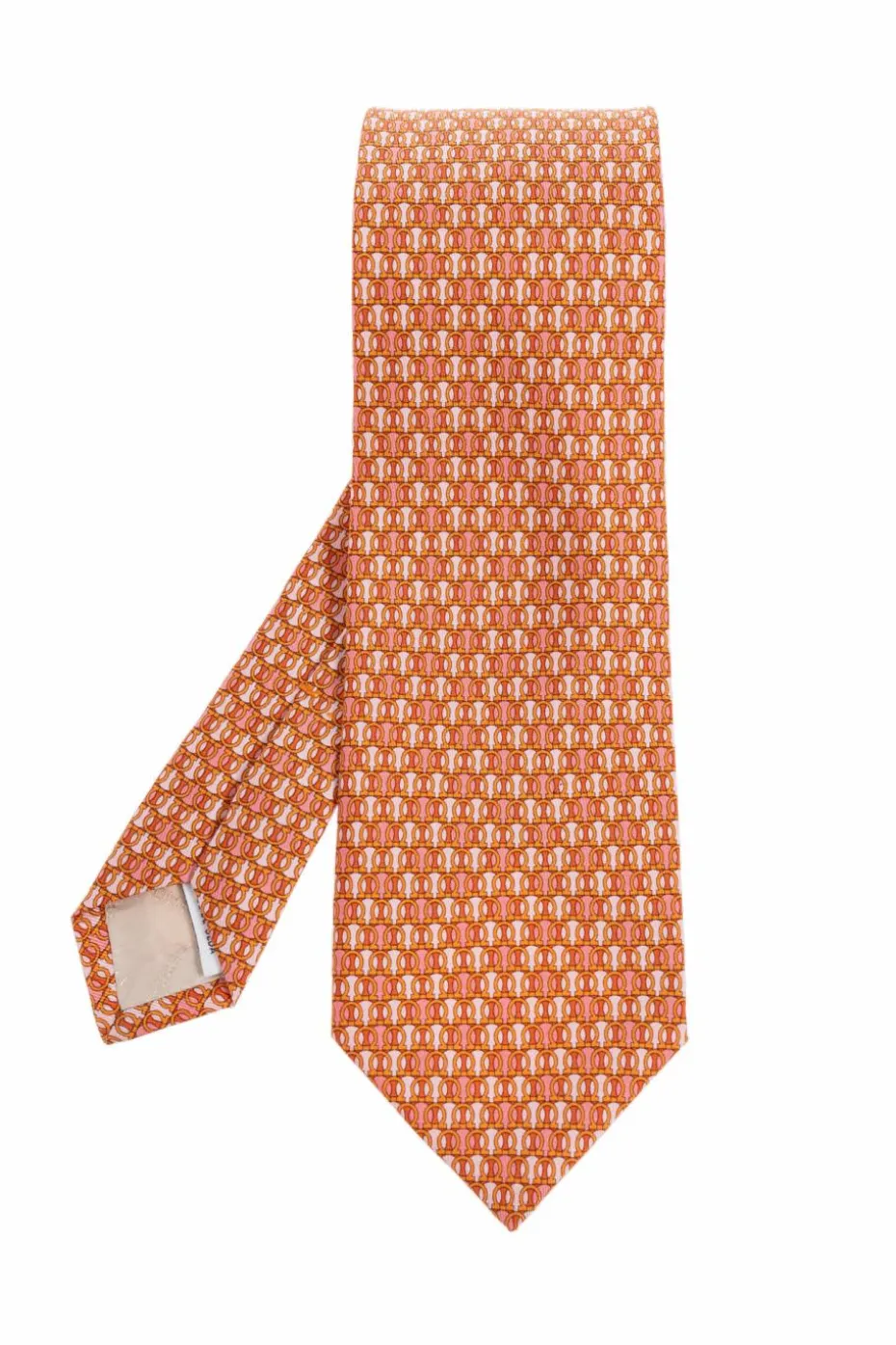 FERRAGAMO ORANGE Silk tie