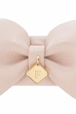 FERRAGAMO PINK Leather hair clip