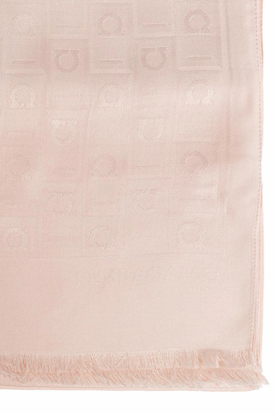 FERRAGAMO PINK Scarf with monogram