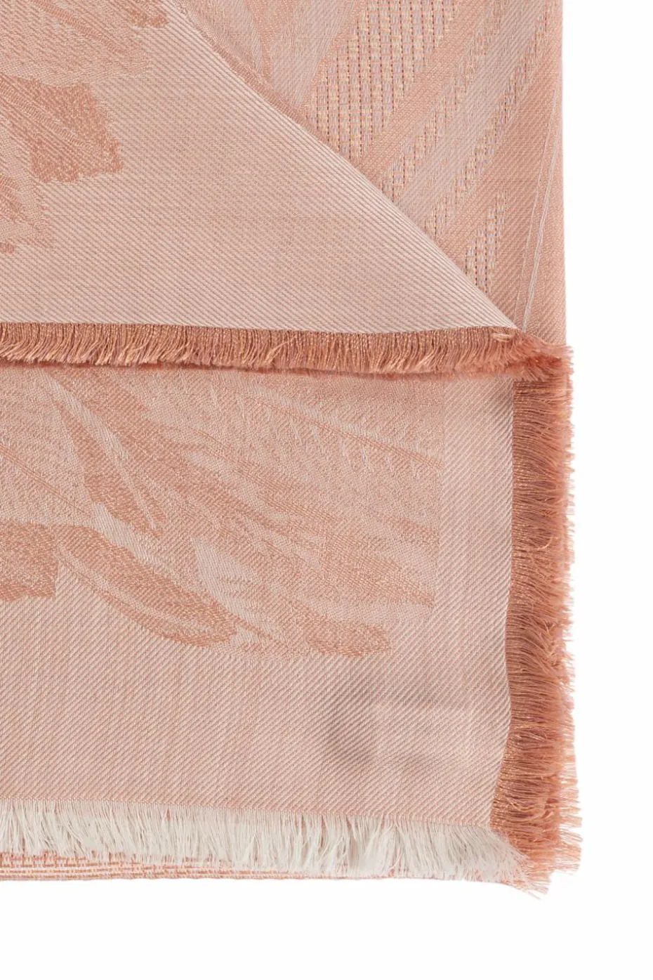 FERRAGAMO PINK Scarf with a decorative pattern