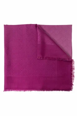 FERRAGAMO PINK Scarf with monogram