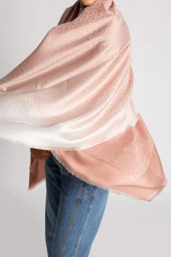 FERRAGAMO PINK Scarf with logo