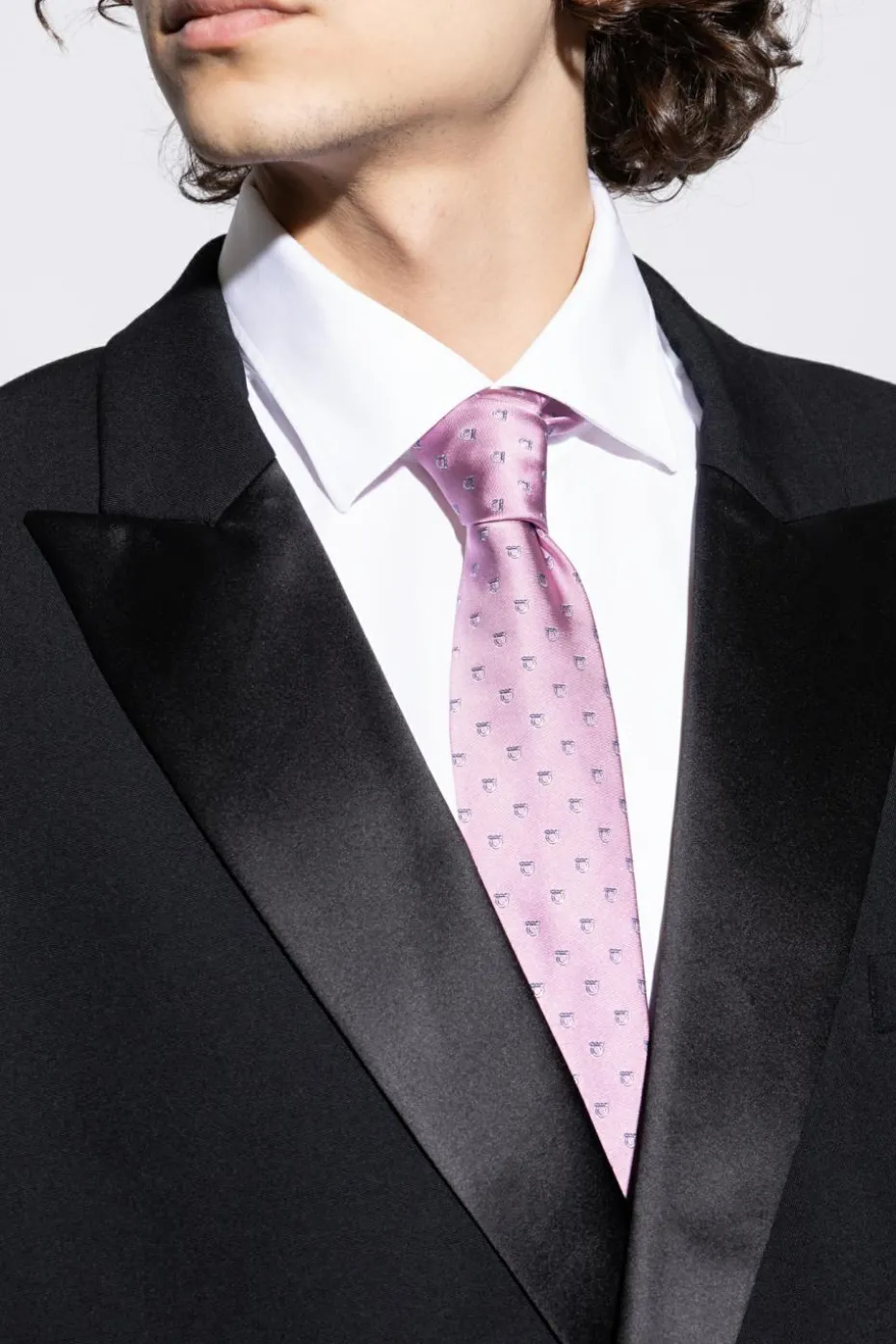 FERRAGAMO PINK Silk Tie