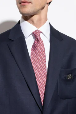 FERRAGAMO RED Silk tie