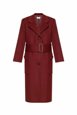 FERRAGAMO RED Wool coat
