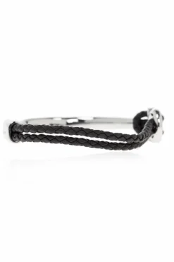 FERRAGAMO SILVER Bracelet with engraved logo