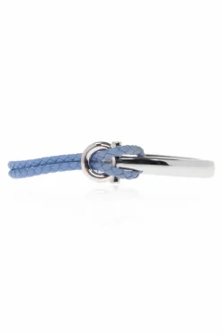 FERRAGAMO SILVER Bracelet with engraved logo