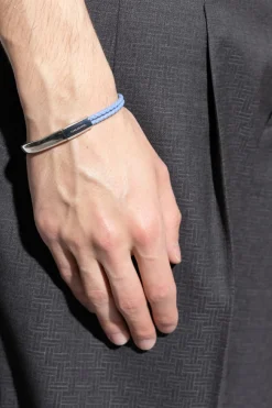 FERRAGAMO SILVER Bracelet with engraved logo