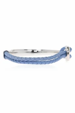 FERRAGAMO SILVER Bracelet with engraved logo