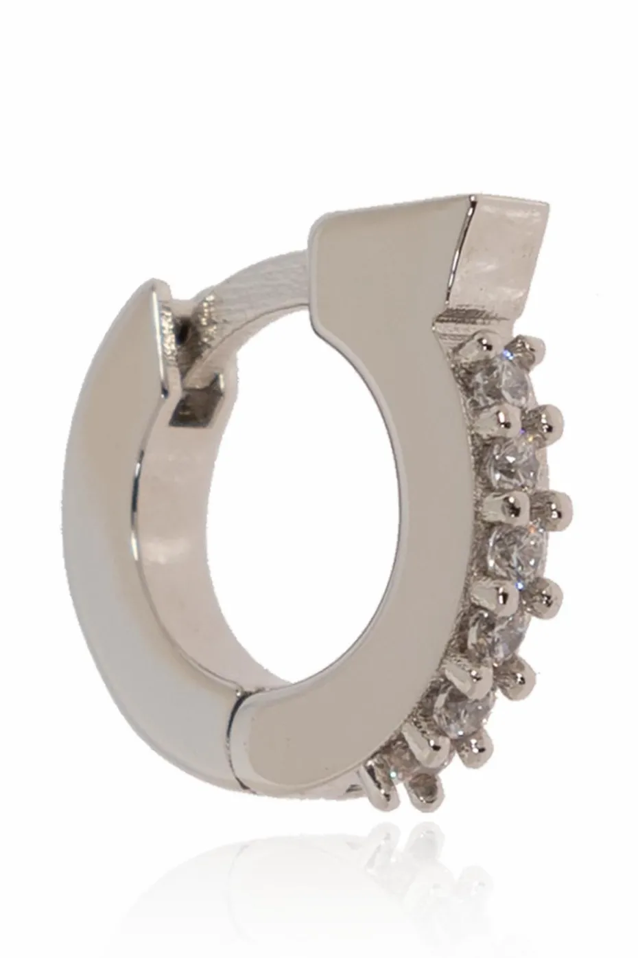FERRAGAMO SILVER Set of three earrings