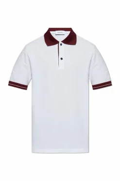 FERRAGAMO WHITE Cotton polo