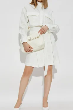 FERRAGAMO WHITE Shirt with belt