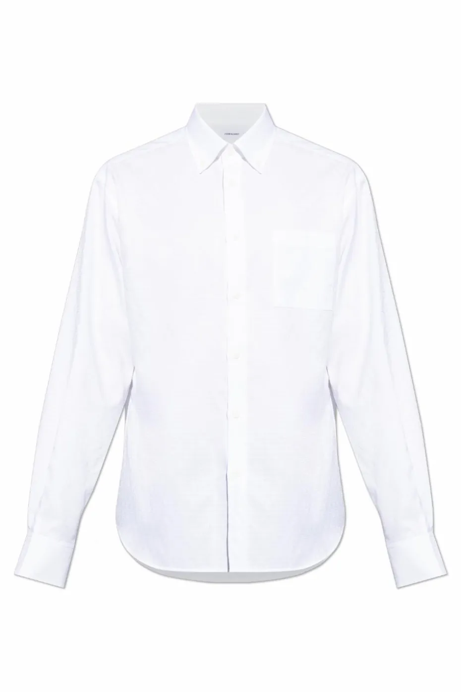 FERRAGAMO WHITE Shirt with logo