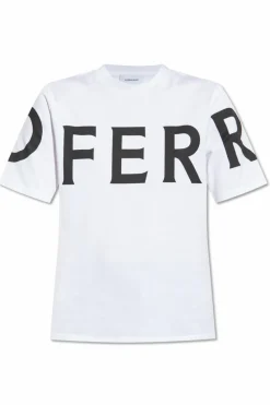 FERRAGAMO WHITE T-shirt with logo