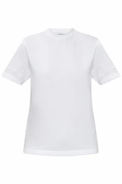 FERRAGAMO WHITE T-shirt with openwork inserts