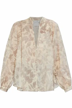 forte_forte beige Loose fit shirt