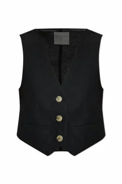 forte_forte BLACK Vest with pockets