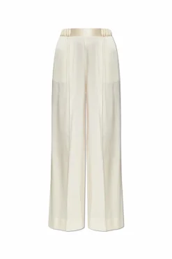forte_forte cream Silk trousers