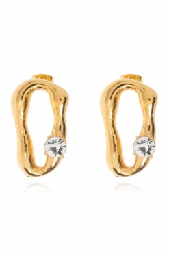 forte_forte GOLD Earrings with application