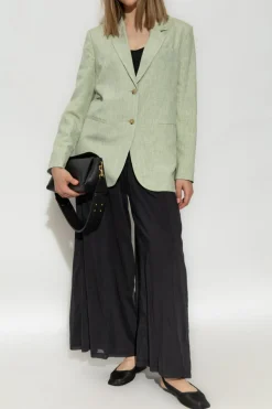 forte_forte GREEN Jacket with linen finish