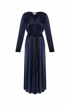 forte_forte NAVY BLUE Silk dress