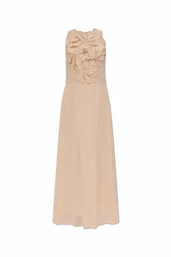 forte_forte PINK Dress with floral trim