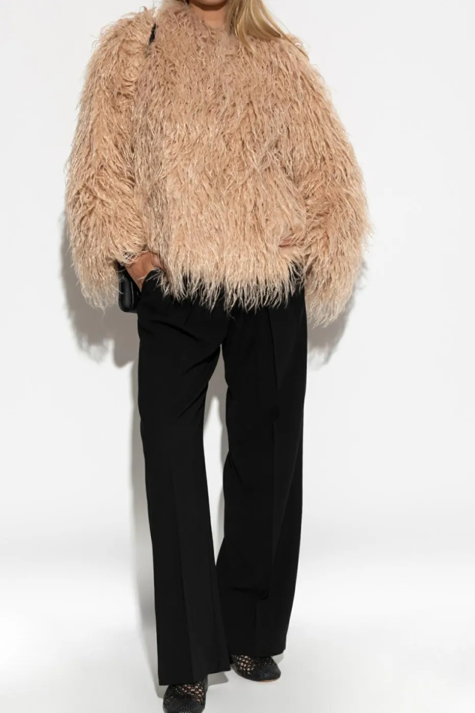 forte_forte PINK Faux fur jacket
