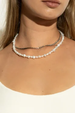forte_forte WHITE Double necklace