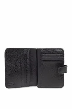 Furla BLACK Leather wallet with logo