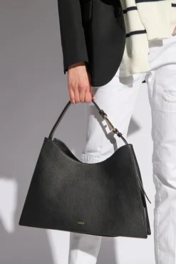 Furla BLACK ‘Nuvola Large’ hobo bag