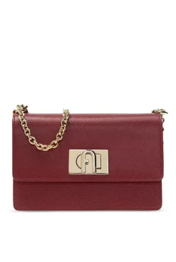 Furla BURGUNDY ‘1927’ shoulder bag