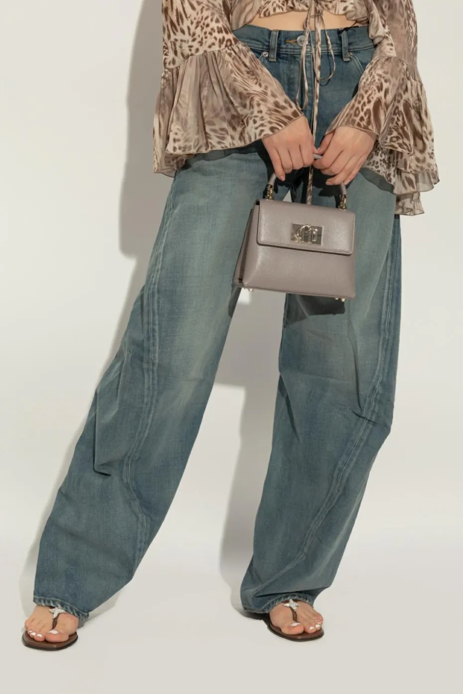 Furla GREY Handbag 1927 Mini