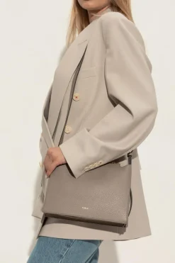 Furla GREY Shoulder bag `Nuvola Small`