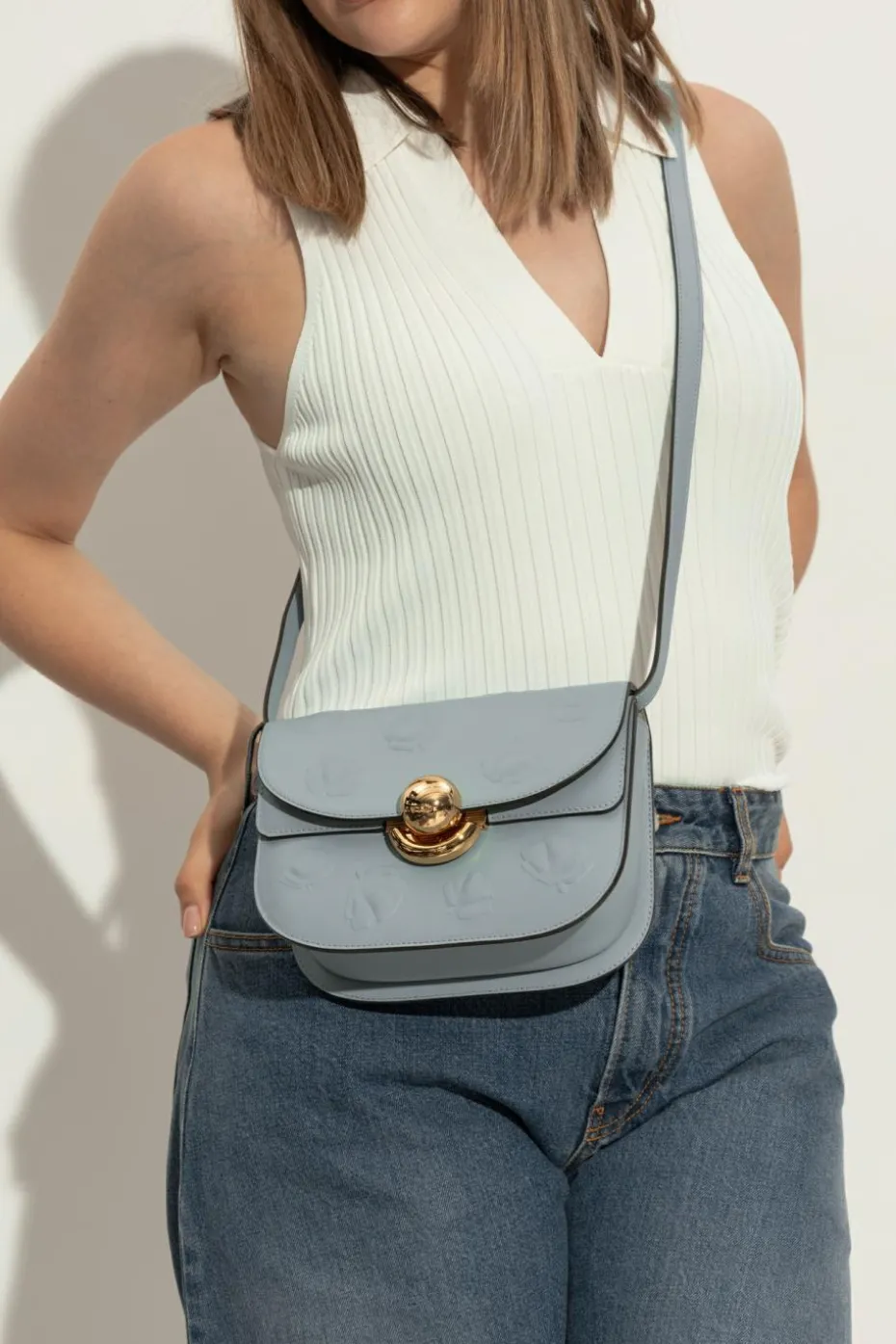 Furla light blue Shoulder bag "Sfera Mini"
