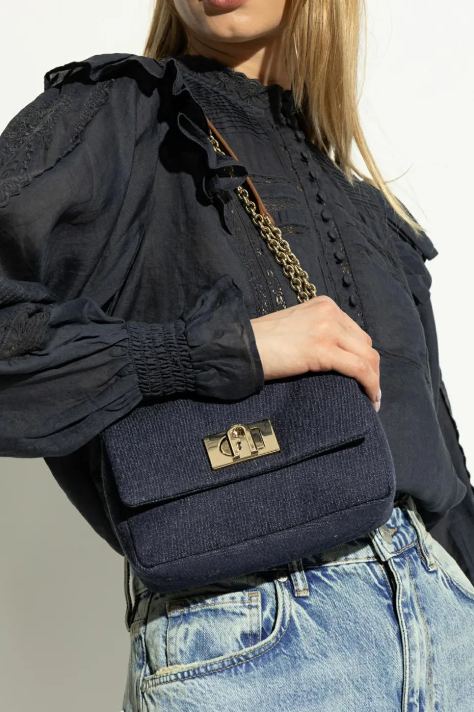 Furla NAVY BLUE 1927 Mini shoulder bag