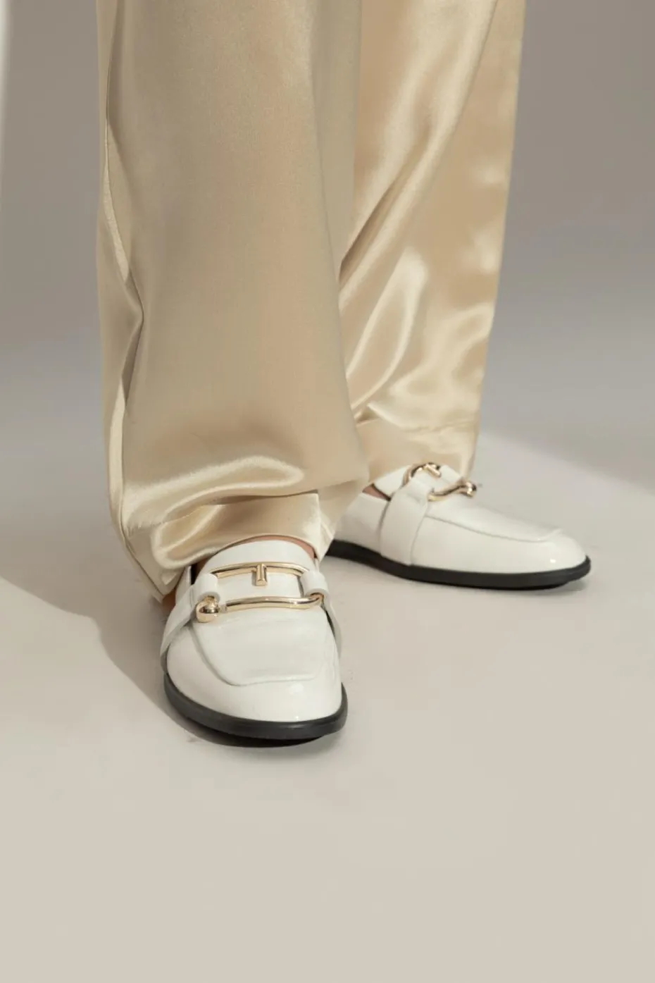 Furla WHITE Shoes Novola type loafers