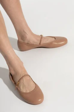 Gianvito Rossi beige Ballet Flats Carla