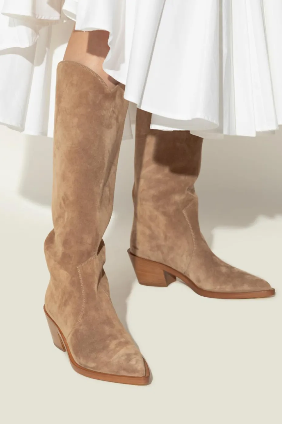 Gianvito Rossi beige Leather boots