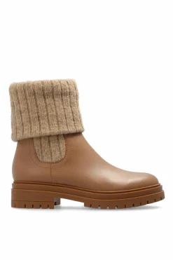 Gianvito Rossi beige Leather Chelsea boots ‘Tenney’