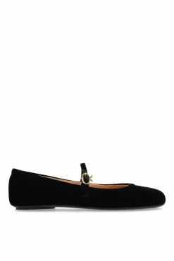Gianvito Rossi BLACK Ballerinas Carla